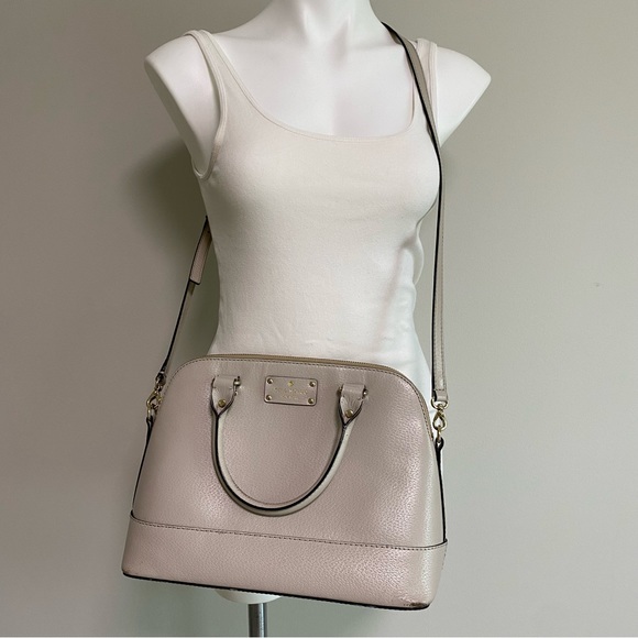 Kate Spade Bowling Satchel in Cream - Picture 3 of 11